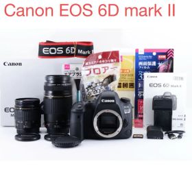 一眼レフカメラ Canon EOS 6D mark II標準&望遠レンズセット