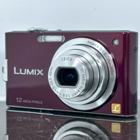 Panasonic LUMIX DMC-FX60 バイオレット パープル パナソニック ルミックス コンパクトデジカメ デジタルカメラ コンデジ 中古カメラ 動作品 広角25mm 光学5倍ズーム 希少カラー レトロデジカメ