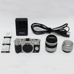 ☆美品・送料無料☆手のひらサイズの高性能ミラーレス！PENTAX Q10 Wレンズ（標準ズーム 27.5～83mm/単焦点 47mm F1.9 メタルフード付）