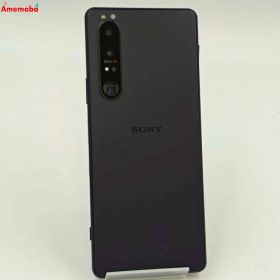 【中古】Xperia 1 III 12GB/256GB フロストパープル SOG03 AU版SIMフリー 訳