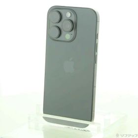 【中古】Apple(アップル) iPhone16 Pro 128GB ブラックチタニウム MYMV3J／A SIMフリー 【348-ud】