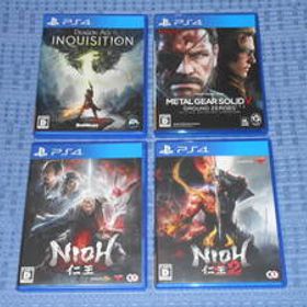 PS4ソフト4本 仁王2(NIOH2) メタルギアソリッド5 グラウンド・ゼロズ(METAL GEAR SOLID V GROUND ZEROES) ドラゴンエイジ:インクイジション
