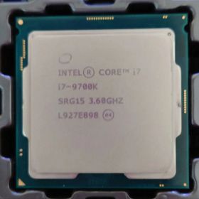 可動品 Intel Core i7-9700K CPU 3.60GHz