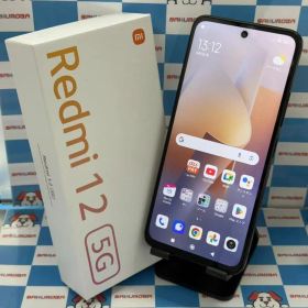 【中古】Xiaomi Redmi 12 5G 4GB/128GB ミッドナイトブラック XIG03 SIMロ