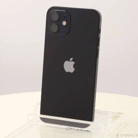 〔中古品〕 iPhone12 64GB ブラック MGHN3J／A SIMフリー【247】