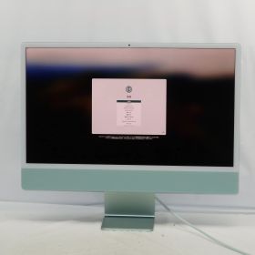 【 中古 】Apple iMac 2021 MJV83J/A M1 メモリ8GB SSD256GB グリーン Sonoma 24インチ 1年保証 【レビュー特典：延長保証】デスクトップパソコン