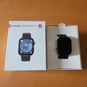 ファーウェイ(HUAWEI)のHUAWEI WATCH FIT 3 ブラック(腕時計(デジタル))