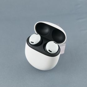 グーグル(Google)のGoogle Pixel Buds Pro 完全ワイヤレスイヤホン USED美品 ノイズキャンセリング ANC マイク ワイヤレス充電 Qi フォグ 完動品 V1226(ヘッドフォン/イヤフォン)