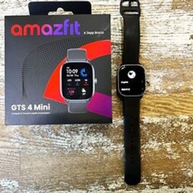 amazfit/アマズフィット GTS4 Mini スマートウォッチ ミッドナイトブラック 1.65インチ 超スリム＆超軽量 24時間ヘルスケア分析 初期化済
