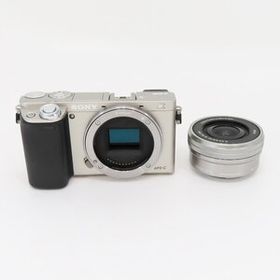 ◇【SONY ソニー】α6000 パワーズームレンズキット ILCE-6000L ミラーレス一眼カメラ シルバー シャッター回数：2,899回