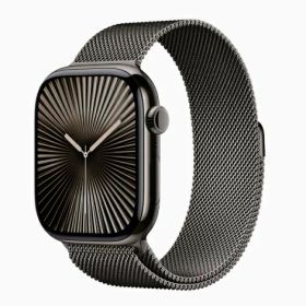 「+2倍ポイント・新品」Apple Watch Series 10 (GPS + Cellularモデル) - 46mm スレートチタニウムケースMC7R4J/A + スレートミラネーゼループ - S/M 4549995551051