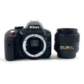 ニコン Nikon D3300 18-55 VR II レンズキット ブラック デジタル 一眼レフカメラ 【中古】