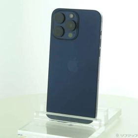 〔中古品〕 iPhone15 Pro Max 256GB ブルーチタニウム MU6T3J／A SIMフリー【377】