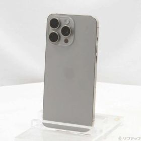 〔中古品〕 iPhone15 Pro Max 256GB ナチュラルチタニウム MU6R3J／A SIMフリー【251】