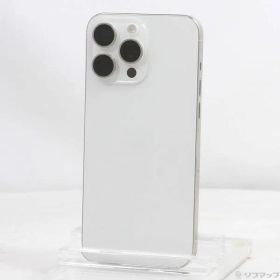 〔中古品〕 iPhone15 Pro Max 256GB ホワイトチタニウム MU6Q3J／A SIMフリー【276】
