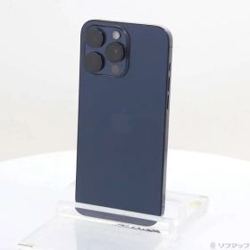〔中古品〕 iPhone15 Pro Max 256GB ブルーチタニウム MU6T3J／A SIMフリー【344】
