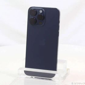 〔中古品〕 iPhone15 Pro Max 256GB ブルーチタニウム MU6T3J／A SIMフリー【305】