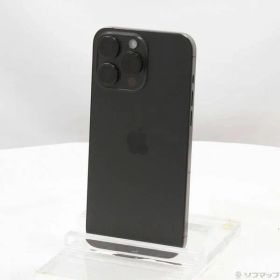 〔中古品〕 iPhone15 Pro Max 256GB ブラックチタニウム MU6P3J／A SIMフリー【377】