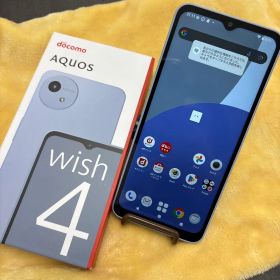 docomo AQUOS wish 4 ブルー 64GB SiMフリー
