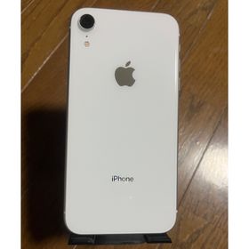 アイフォーン(iPhone)の【美品】iPhoneXR White 128GB 白 本体のみ(スマートフォン本体)