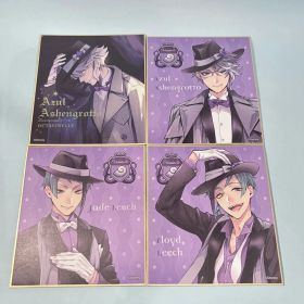 まとめ売り アズール ジェイド フロイド ミニ色紙 4枚セット