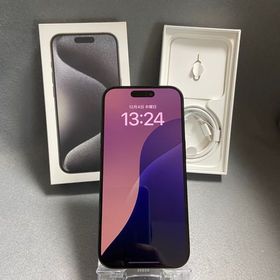 超美品 国内版 SIMフリー iPhone15 Pro 128GB ブラックチタニウム色