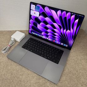 【送料無料】Apple MacBook Pro 16(2021, A2485) M1 Max / RAM 64GB / SSD 4TB / スペースグレー / 充放電回数 : 290 [MC101]