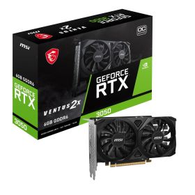 MSI GeForce RTX 3050 VENTUS 2X E 6G OC グラフィックスカード VD8926 [1)VENTUS 2連ファンモデル メモリ6GB 補助電源不要]