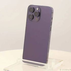 〔中古品〕 iPhone14 Pro Max 128GB ディープパープル MQ993J／A SIMフリー【258】