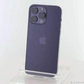 〔中古品〕 iPhone14 Pro Max 256GB ディープパープル MQ9E3J／A SIMフリー【247】