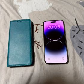 Apple iPhone 14 Promaxx シルバー ケース付き