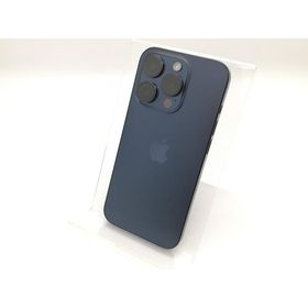 【中古】Apple 国内版 【SIMフリー】 iPhone 15 Pro 128GB ブルーチタニウム MTUA3J/A【DS秋葉】保証期間１ヶ月【ランクB】