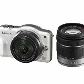 【中古】パナソニック ミラーレス一眼カメラ LUMIX GF3 ダブルズームキット シェルホワイト DMC-GF3W-W g6bh9ry