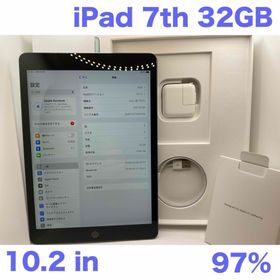 アップル(Apple)のiPad 第7世代 WiFi 32GB スペースグレイBT97%(タブレット)