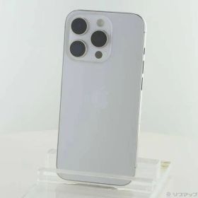 〔中古品〕 iPhone15 Pro 256GB ホワイトチタニウム MTUD3J／A SIMフリー【371】