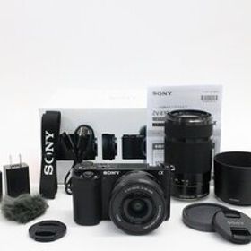 ●○【良品・総シャッター数100回以下】SONY VLOGCAM ZV-E10 ダブルズームレンズキット ミラーレス 一眼カメラ ソニー○●032183001m○●