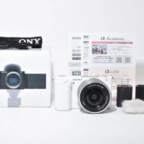 1786ショット！ 極上品 Sony ZV-E10L パワーズームレンズキット ホワイト no1 箱付き！付属品多数！