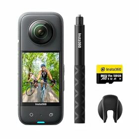 Insta360 X3 ｜360度カメラ アクションカメラ 新型1/2インチ48MPセンサー IPX8防水 5.7K360度動画 72MP360度写真 手ブレ補正 アクティブHDR 4K一人称視点 60fps自撮り 360度水平維持 AI編集 音声制
