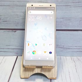 au SOV37 SONY Xperia XZ2 64GB リキッドシルバー ホワイト 489