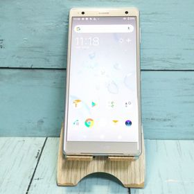 au SOV37 SONY Xperia XZ2 64GB リキッドシルバー ホワイト 619
