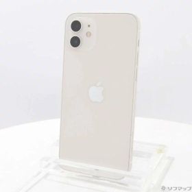 【中古】Apple(アップル) iPhone12 256GB ホワイト MGJ13J／A SIMフリー 【377-ud】