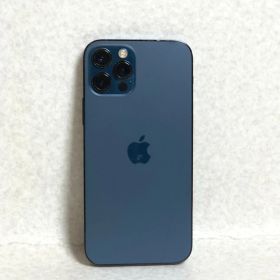 【DH1508】iPhone 12 Pro A2406 128GB パシフィックブルー MGM83J/A ガラス割れ バッテリー74％