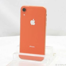 〔中古品〕 iPhoneXR 64GB コーラル MT0A2J／A SIMフリー【348】