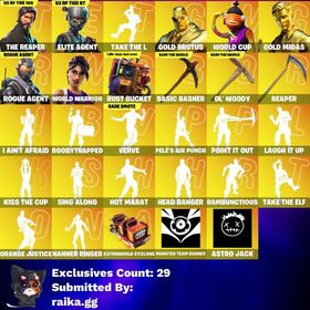 【メアド譲渡可能】ワールドカップコンプ｜エリエジェ｜ヘッドバンガー｜元気はつらつ | フォートナイト(Fortnite)のアカウントデータ、RMTの販売・買取一覧