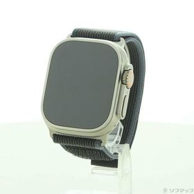 〔中古〕Apple(アップル) Apple Watch Ultra 2 GPS + Cellular 49mm チタニウムケース ブルー／ブラックトレイルループ〔349-ud〕