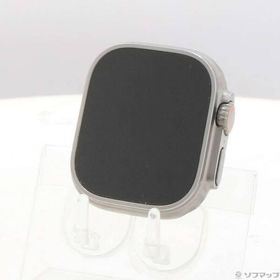 〔中古〕Apple(アップル) Apple Watch Ultra 2 GPS + Cellular 49mm チタニウムケース オリーブアルパインループ〔258-ud〕