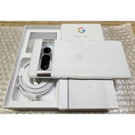 グーグル(Google)の美品 Google Pixel7 Pro 128GB スノー 公式SIMフリー(スマートフォン本体)