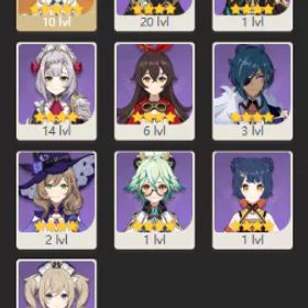 【アジア】 |10文字 |10 アドベンチャー体験 |6 実績 | 原神 : 136868236