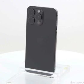 【中古】Apple(アップル) iPhone15 Pro Max 256GB ブラックチタニウム MU6P3J／A SIMフリー 【349-ud】