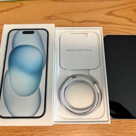 美品Apple iPhone 15 本体 ブルー 128GB